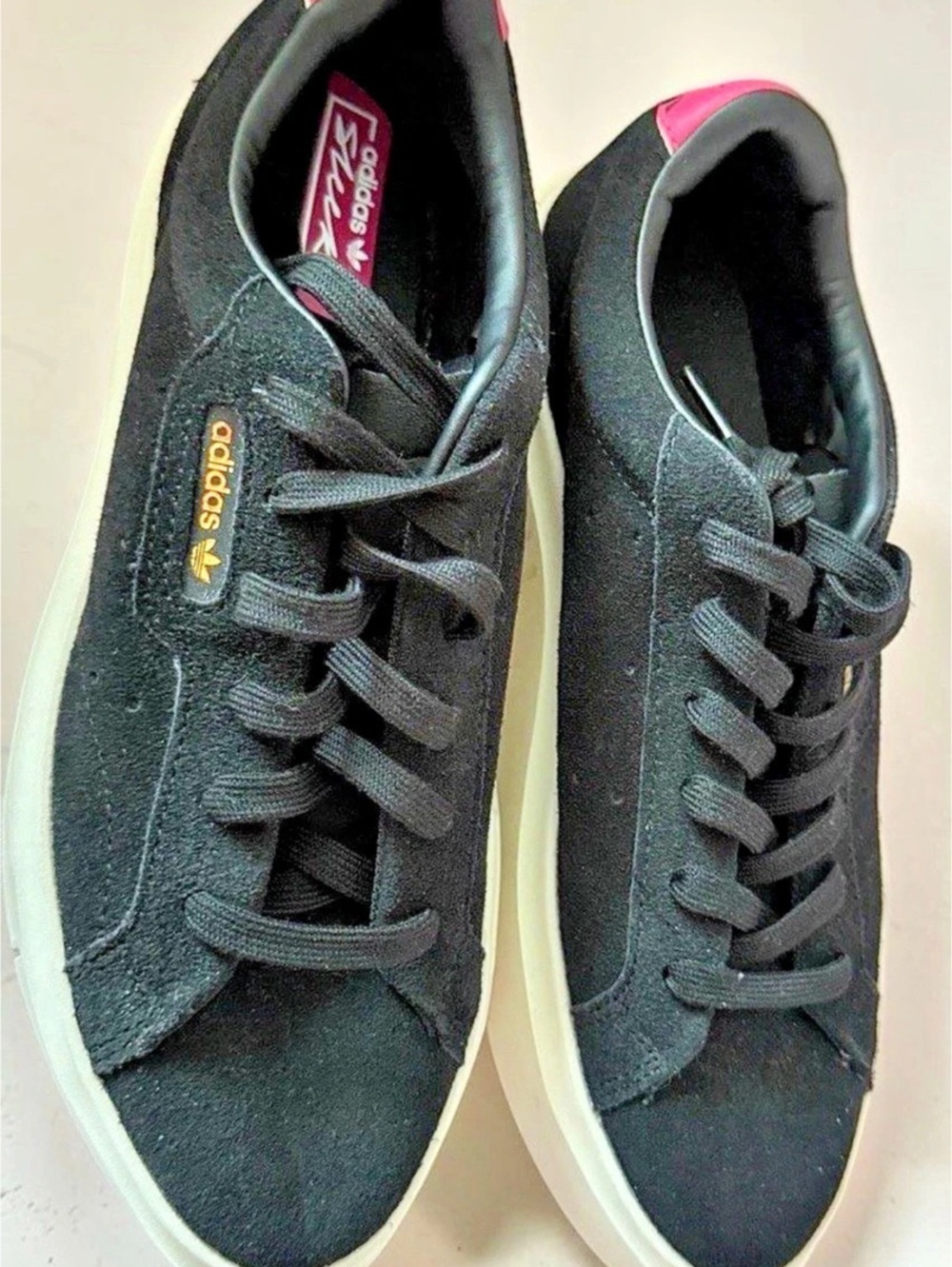adidas Court Revival Court Sneakers Black & Pink US 7